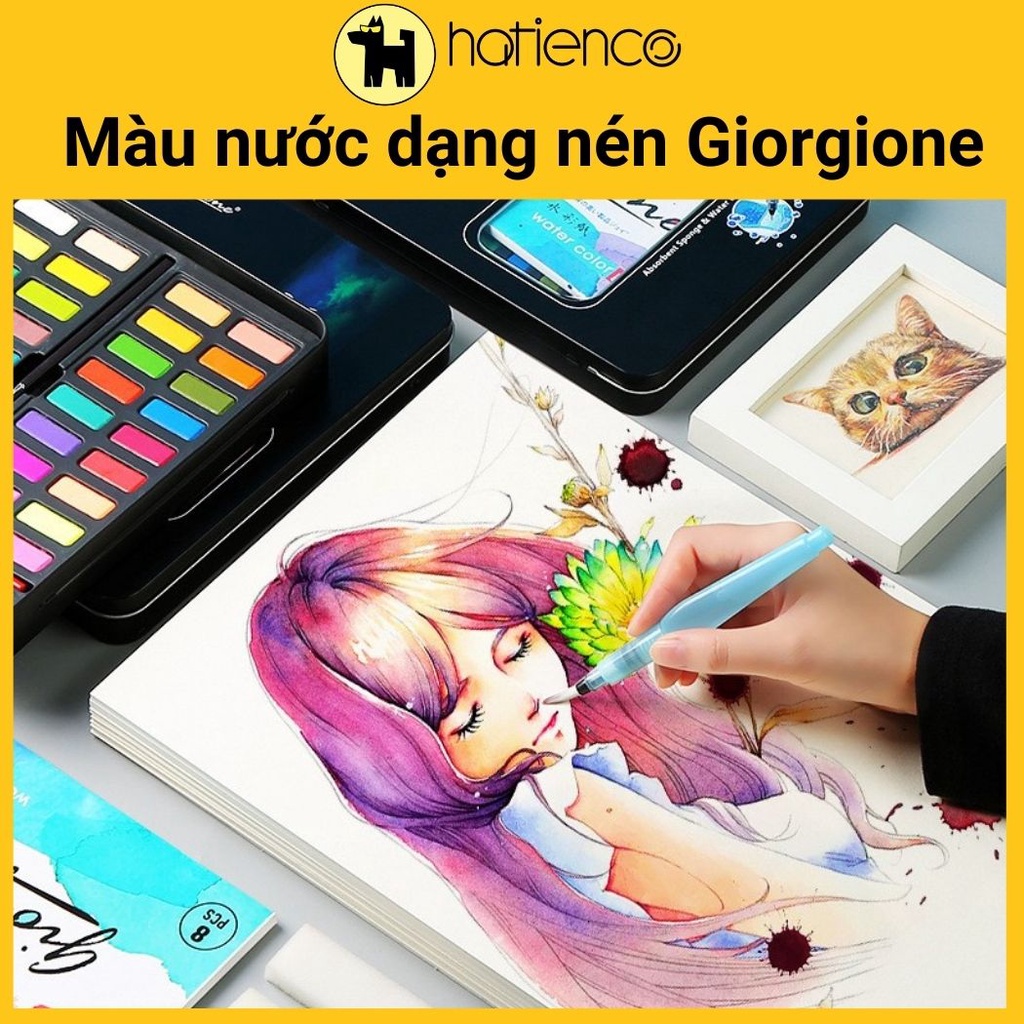 Màu nước dạng nén Giorgione cao cấp 36 màu/48 màu