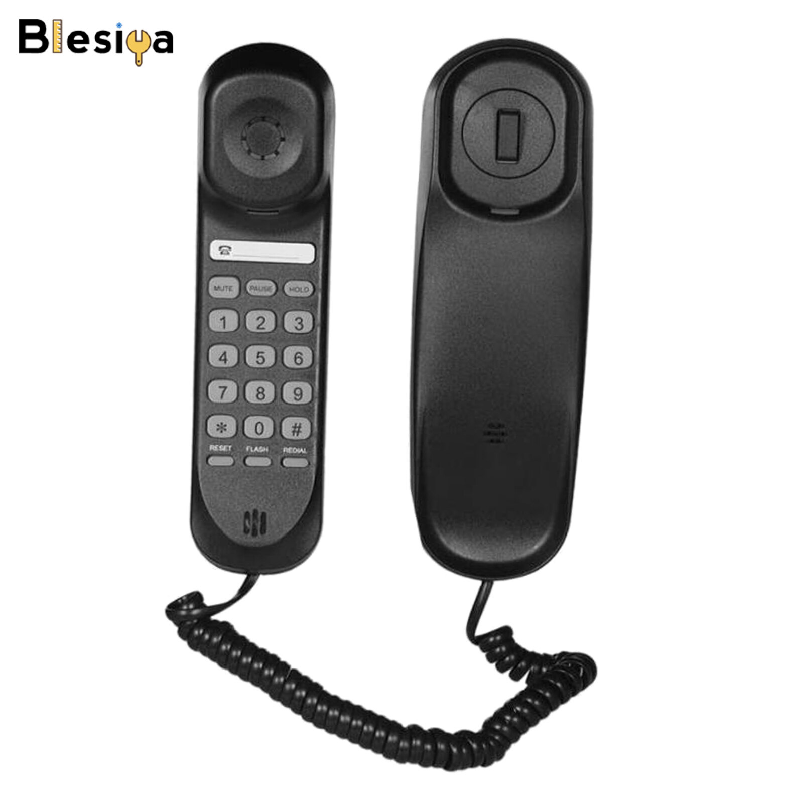 Blesiya Điện Thoại Cố Định Có Dây Gắn Tường Để Bàn, Điện Thoại Cố Định Giá 295,000 Đồng*Miễn phí vận chuyển