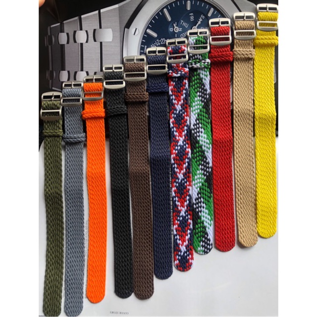 Dây đồng hồ perlon ( dây dù đan cho đồng hồ) + chốt, sản phẩm có độ bền cao, chất lượng tốt, cam kết hàng nhận được giống mô tả