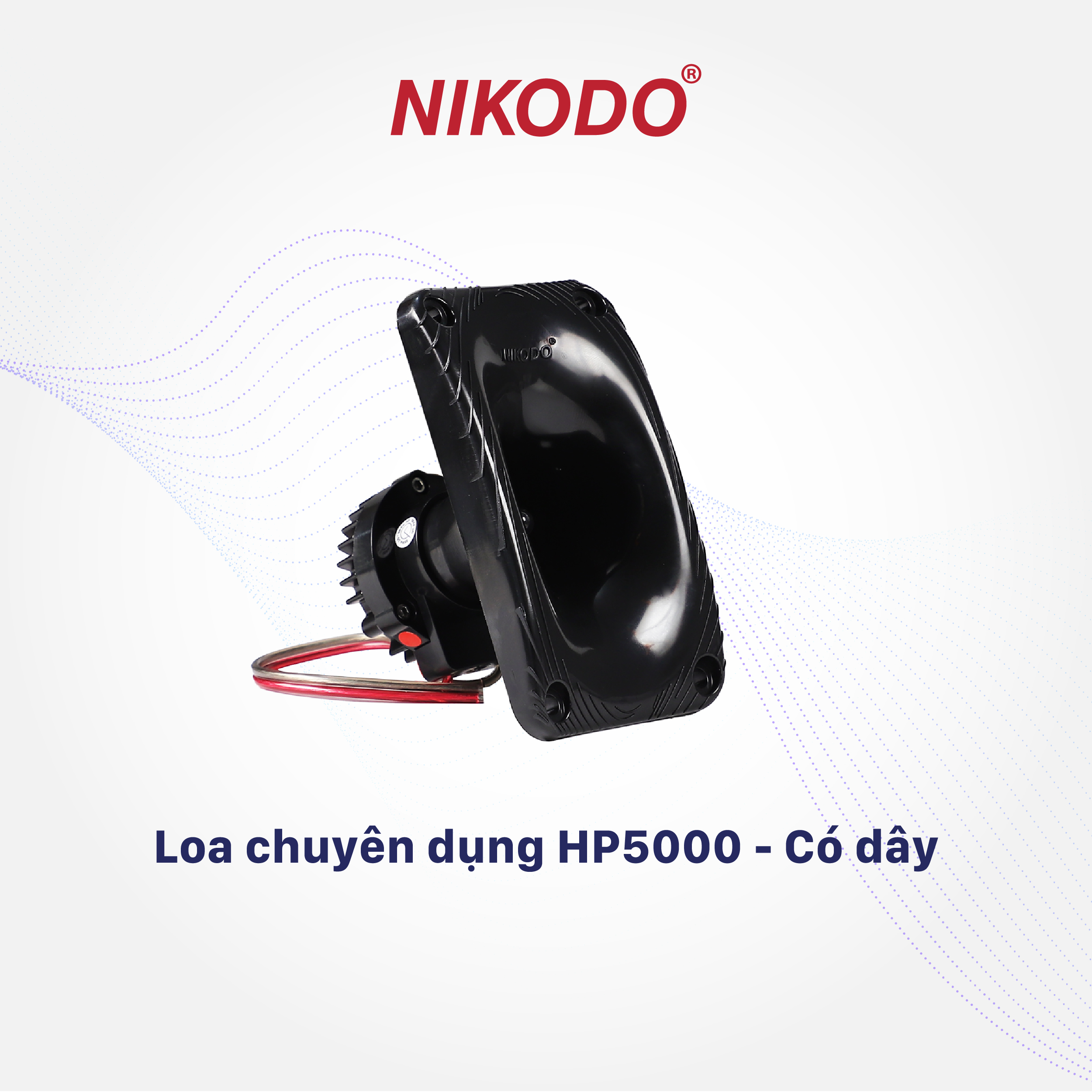 Loa cửa nhà yến HP5000 có dây, 2 lỗ thoát nước, củ loa nam châm lõi đồng - Nikodo