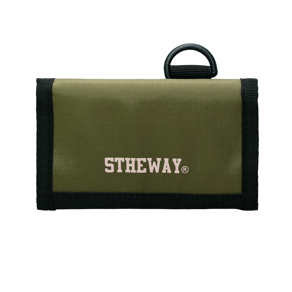 5THEWAY® Ví Ngắn Xanh Bơ aka /solid/ SQUARE WALLET™ in OLIVE™