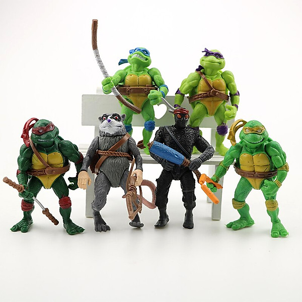 Set 06 mô hình nhân vật trong ninja rùa - cao 12cm