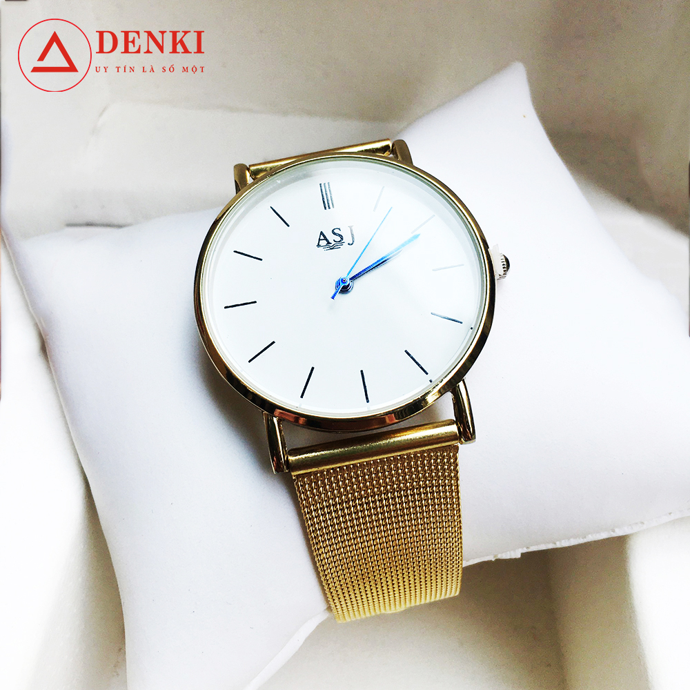 Đồng Hồ Thời Trang Asj Dây Thép Lưới Asj mỏng nhẹ, chống xước tốt