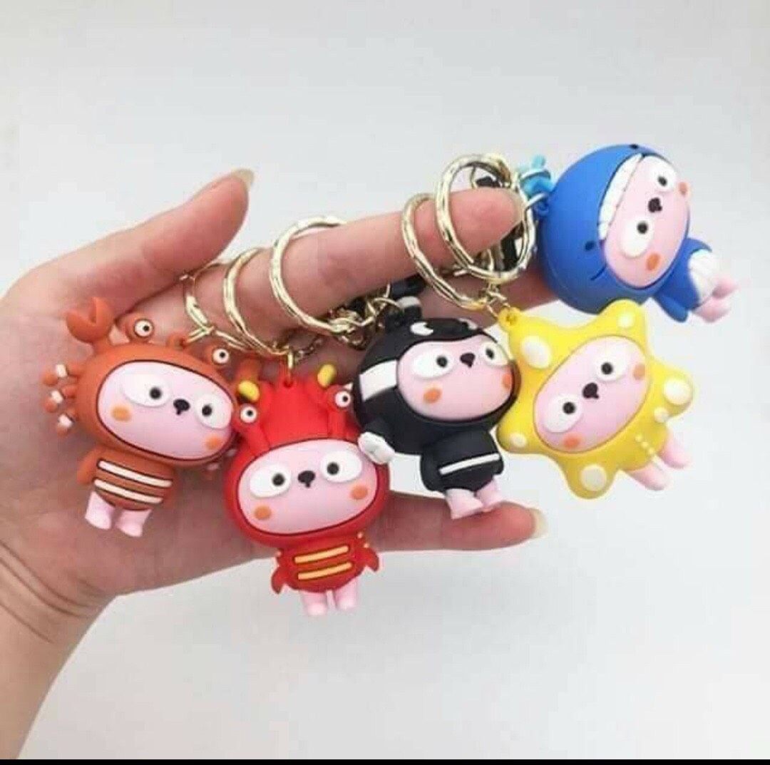 Móc khóa Gấu Brown và hình thú siêu xinh / Móc khóa giá rẻ / Móc chìa khóa dễ thương / Móc khóa xe hơi