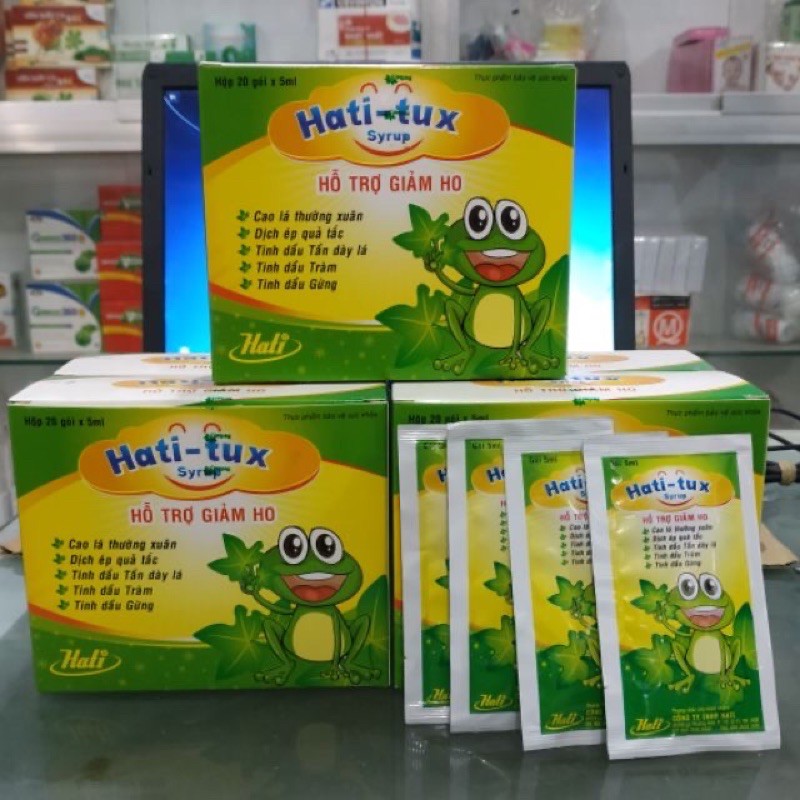 Siro ho con ếch hati-tux - hộp 20 gói