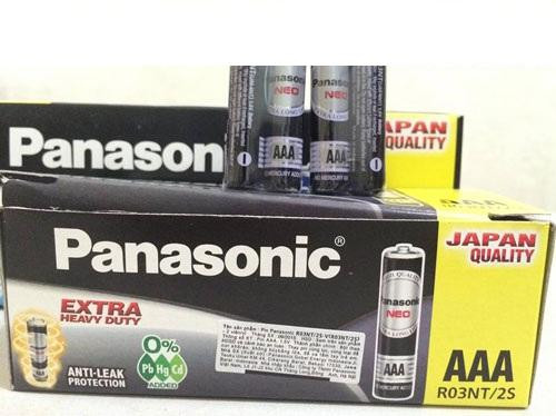 Hộp 30 vỉ pin đũa đen aaa neo panasonic r03nt/2s