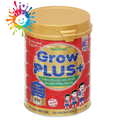Sữa grow plus đỏ nutifood 900g