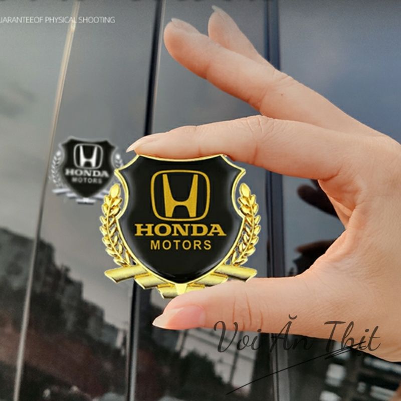 Logo Bông Lúa Đủ Thương Hiệu Dán Trang Trang Trí Ô Tô, Xe Máy [ Viền Vàng ]