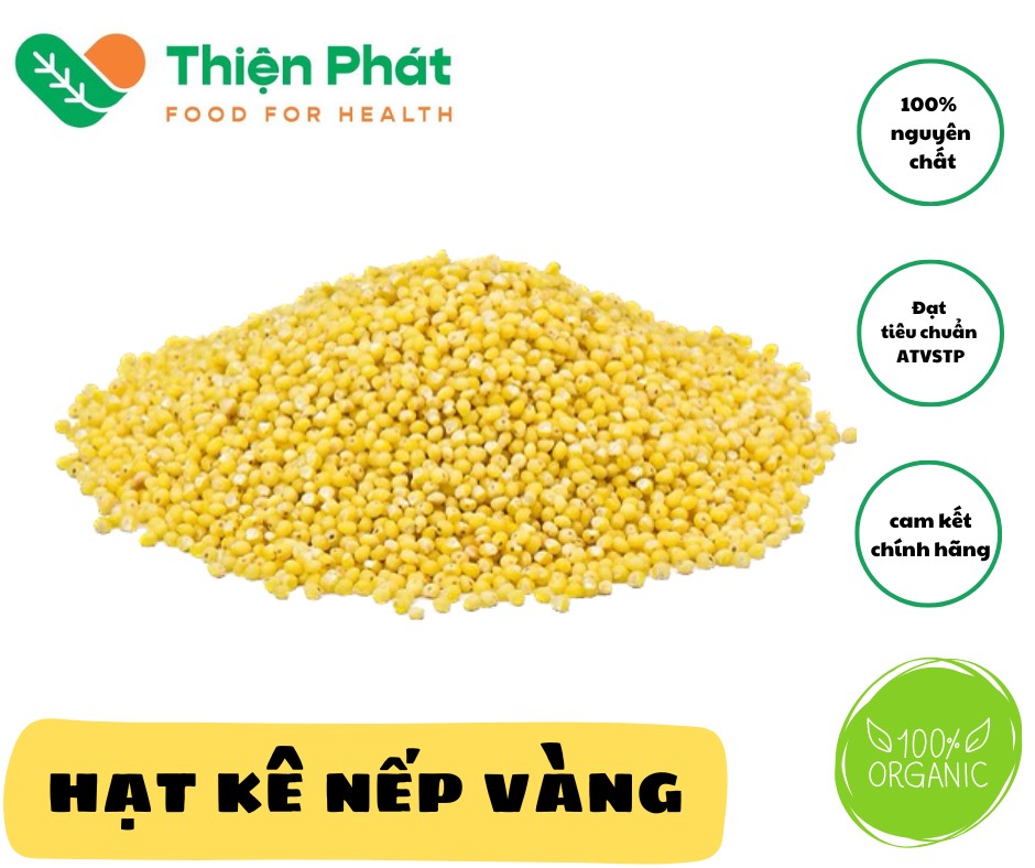 Hạt kê nếp vàng Nghệ An đã bóc vỏ 1KG, nấu cháo, nấu ăn dặm cho bé