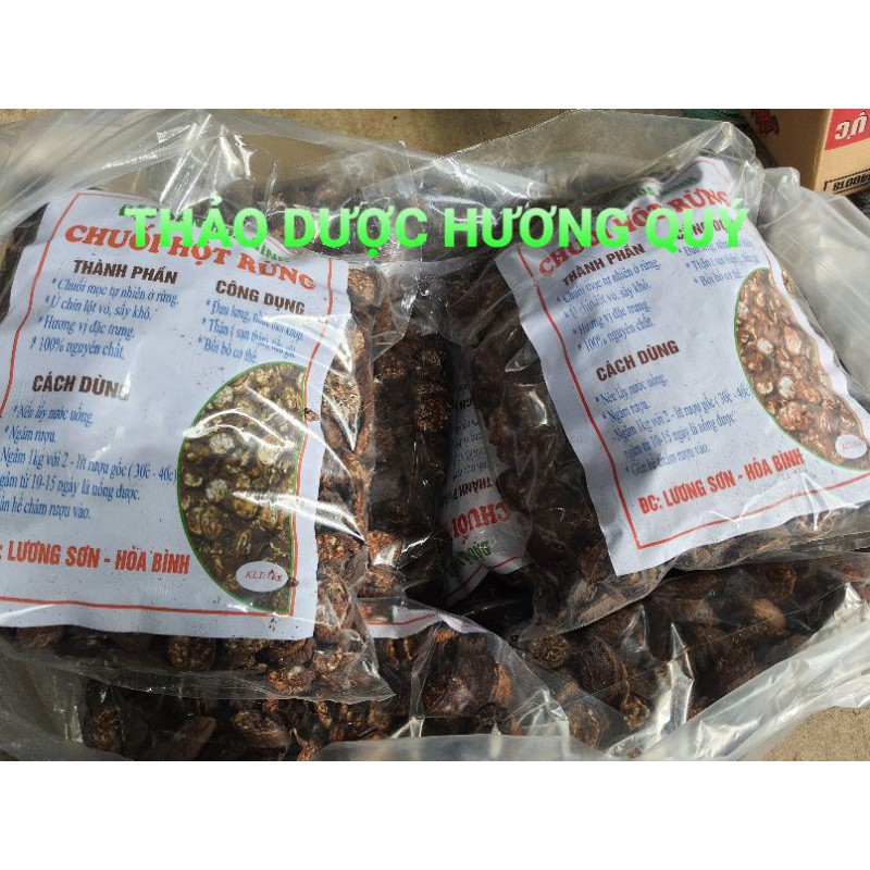 1kg chuối hột rừng tây bắc khô thái lát chuẩn rừng