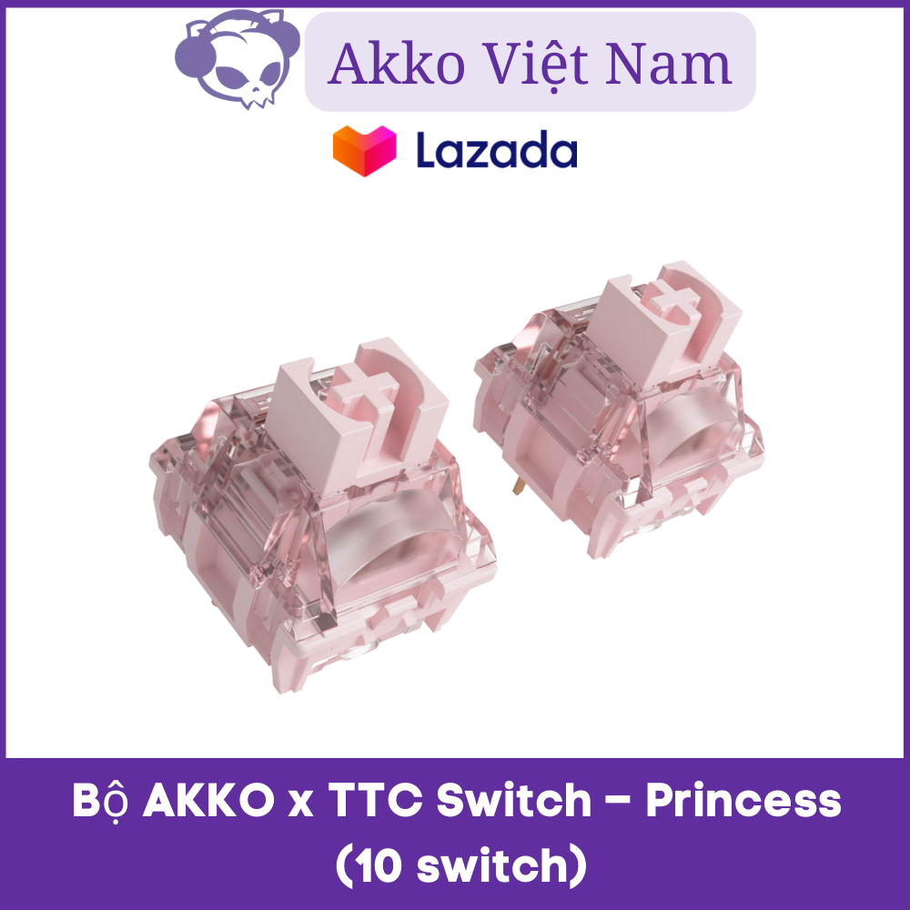 Bộ Switch bàn phím cơ AKKO x TTC Switch – Princess (10 switch)