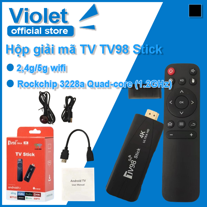 Smart TV Stick TV98 Android TV 2.4G 5G Wifi Android Android Smart HD 3D 12.1