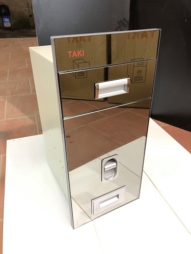 Thùng gạo thông minh mặt gương cường lực cao cấp