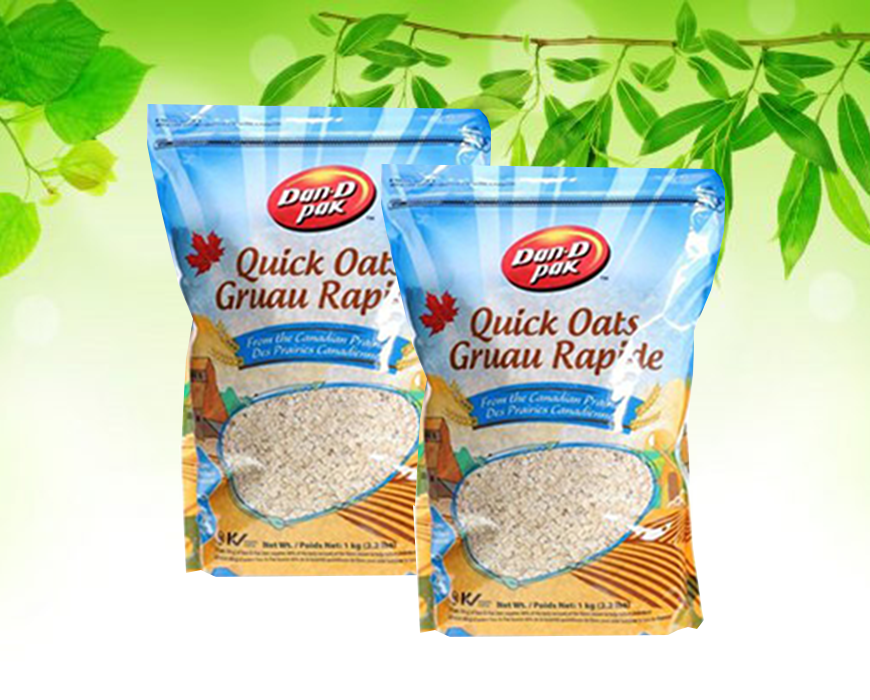 yến mạch cán mỏng (quick oats) 1kg dan d pak siêu thực phẩm sạch tốt cho sức khỏe, sắc đẹp, giảm cân hạn chế bệnh tật 1