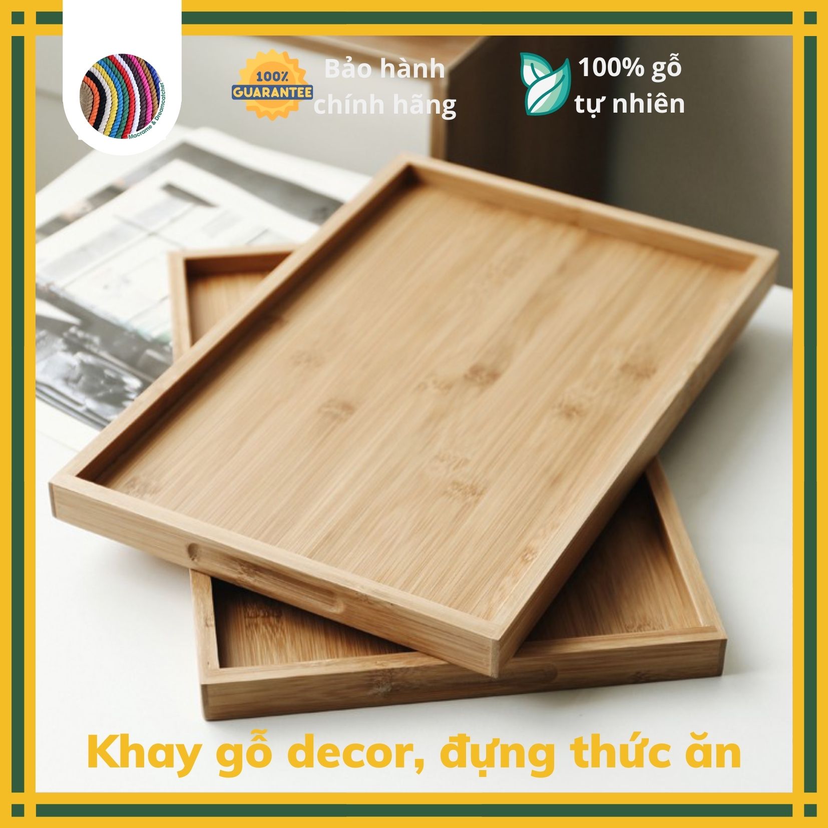 [HCM]Khay gỗ trang trí thớt gỗ decor đựng đồ ăn khay trà lớn hình chữ nhật trang trí hình Oval đựng bánh pizza nhiều size