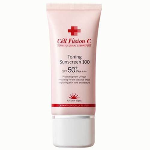 Kem Chống Nắng Cell Fusion C Hồng Toning Sunscreen 100 35ml - Cell hồng