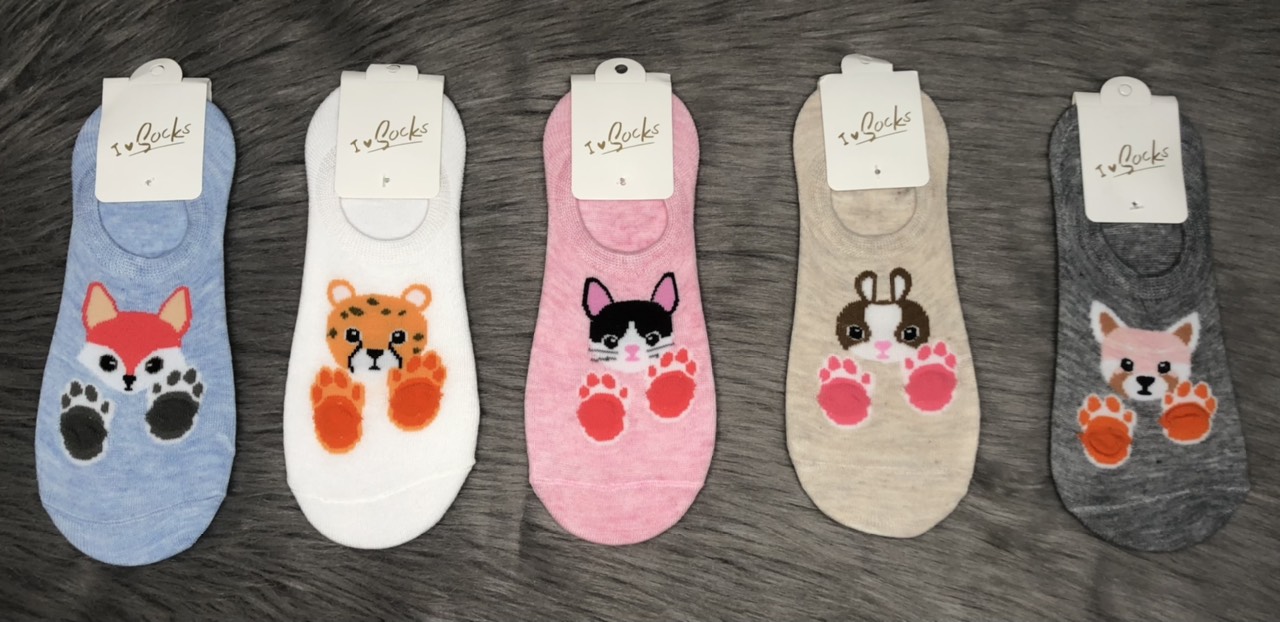 Combo 5 đôi vớ nữ hình thú 3d thun cotton 100% , ảnh thật
