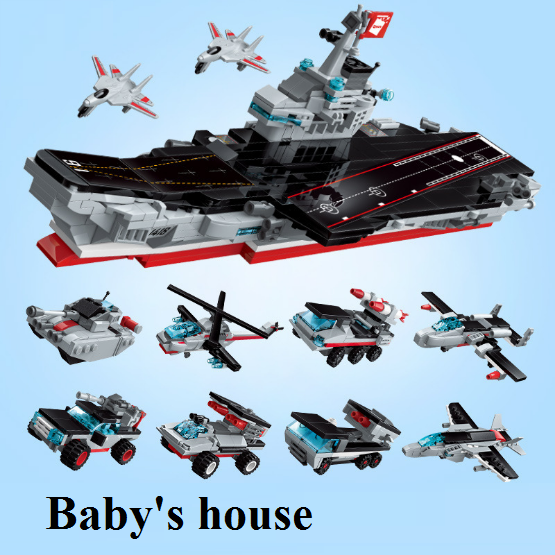 Bộ đồ chơi lắp ráp xếp hình tàu sân bay 1418