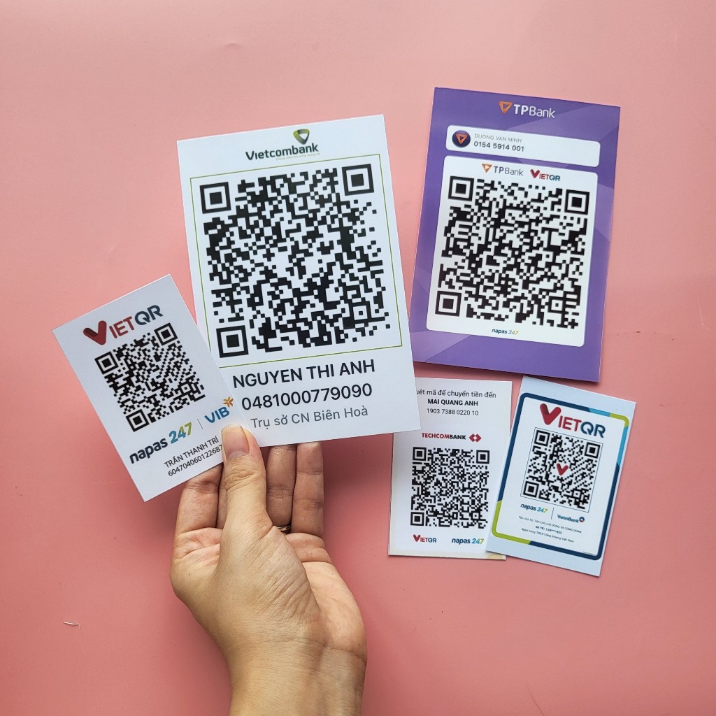 Tem Mã Qr Code ngân hàng