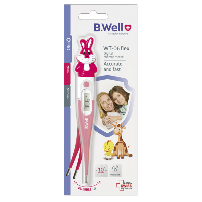 Nhiệt kế điện tử bwell wt-06 flex rabbit chính hãng