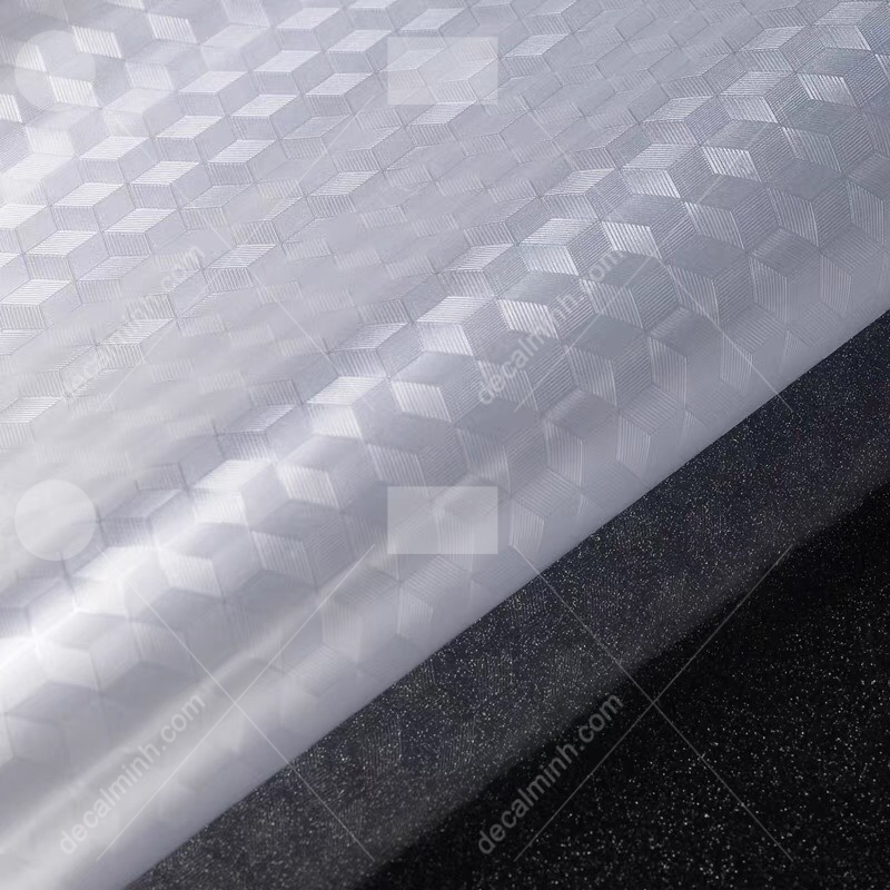 Combo 3 mét Decal dán cửa kính mờ phòng tắm, cửa sổ, hoa văn tổ ong trắng
