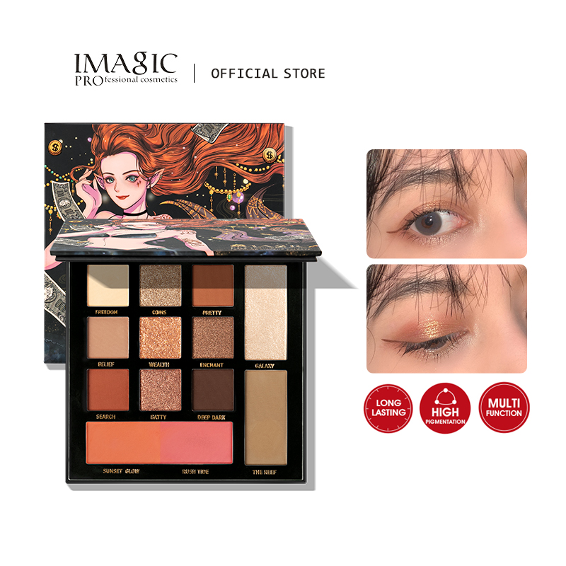 IMAGIC Long Lasting Multifunction Palette Matte Eyeshadow Makeup 13 Colors