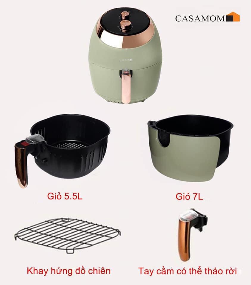 Nồi chiên không dầu casamom 7L