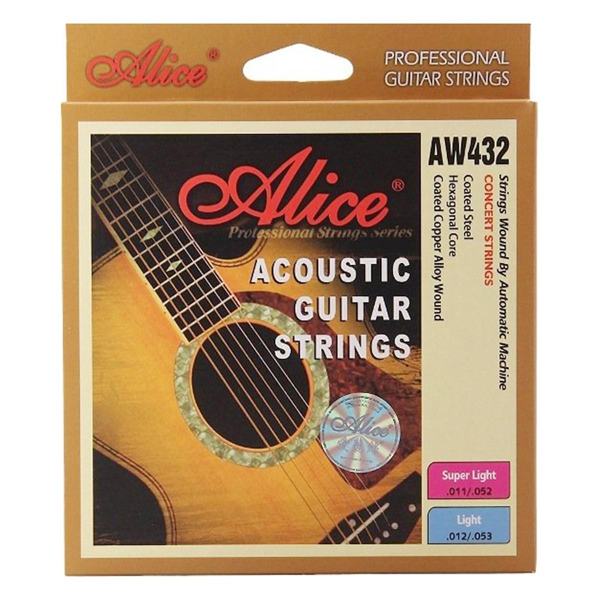 [HCM]dây đàn guitardây đàn giutar acoustic dây đàn Bộ 6 dây đàn guitar Acoustic màu bạc Alice AW432 Dây đàn guitar acoustic alice AW432 1 Bộ dây đàn guitar acoustic Alice AW432 - Phụ kiện guitar giá tốt dành cho người mới tập