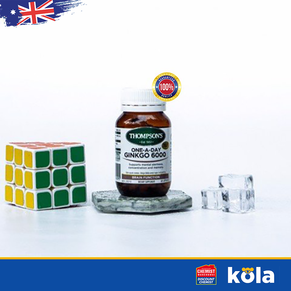 Viên uống bổ não úc thompson's one-a-day ginkgo 6000mg 60 viên
