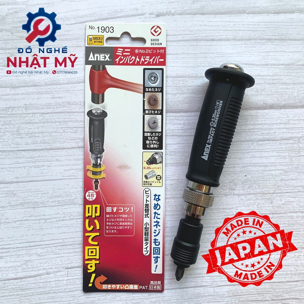 Vít đóng tự động nhật 1/4" anex no.1903 made in japan