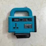 [TÍCH HỢP ĐÈN LED] Đế Chuyển Đổi Nguồn Điện Cấm Được Quạt Chuyển Từ Pin 21v lên 110 - 220v, Chân Pin Phổ Thông 4cm