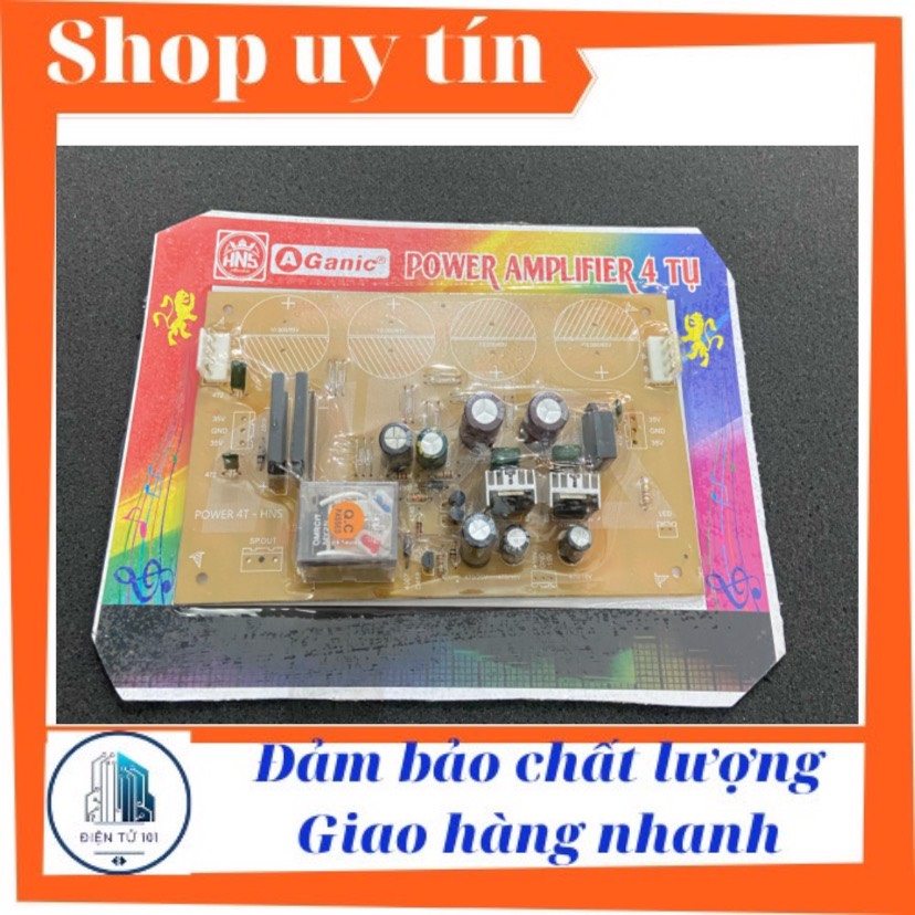 Mạch nguồn amply 4 tụ giá rẻ như hình