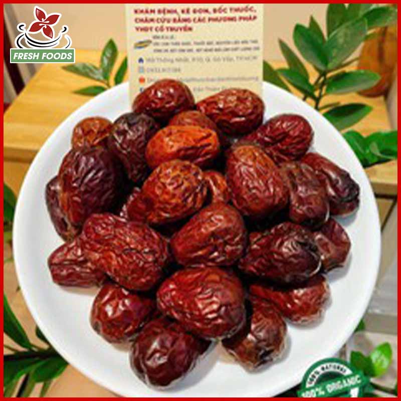Táo đỏ sấy khô tân cương hàng loại 1 nguyên đóng gói 200gr - 500gr | đặc sản hoa quả sấy khô frd | ds18