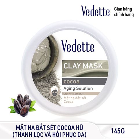 Mặt nạ đất sét bùn non Cocoa Vedette hủ 140g