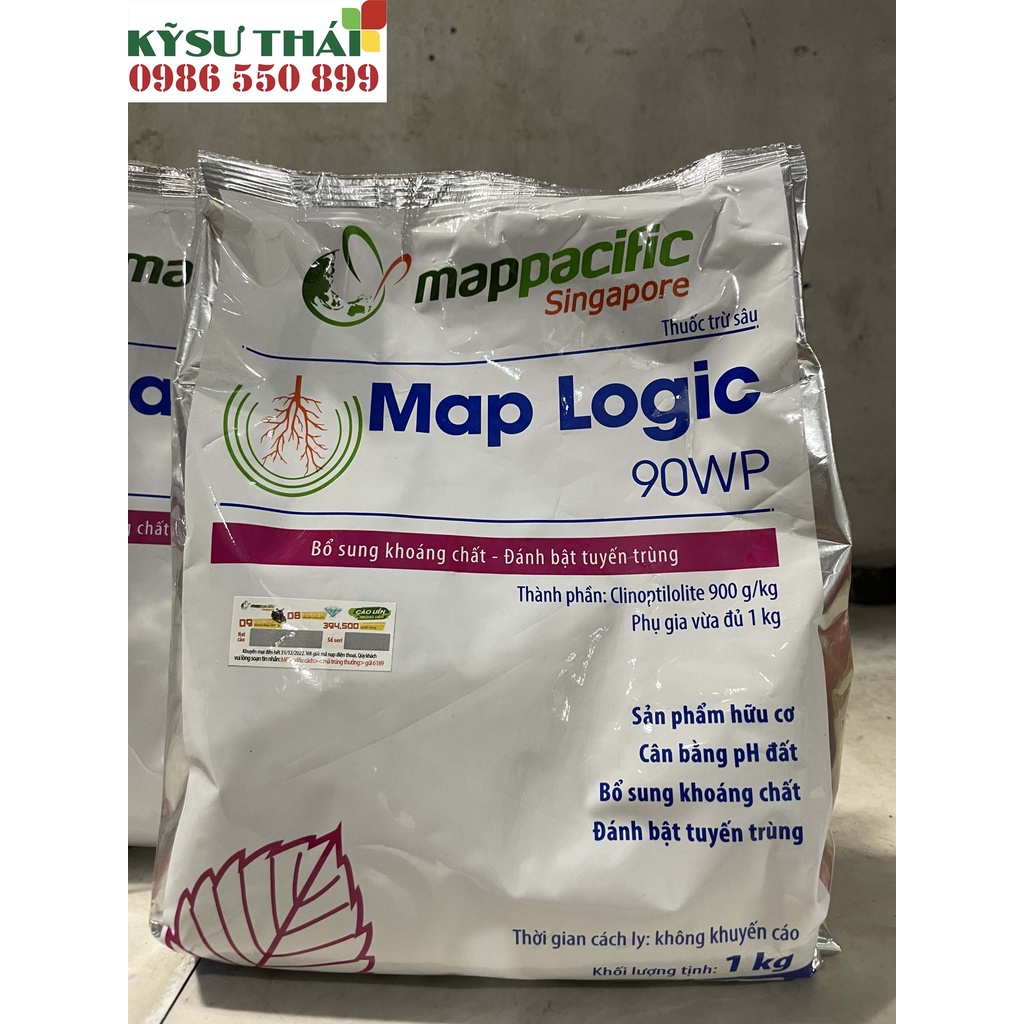 Map logic 90wp 1kg - sản phẩm sinh học phòng tuyến trùng - bổ sung khoáng bằng ph đất - kỹ sư thái