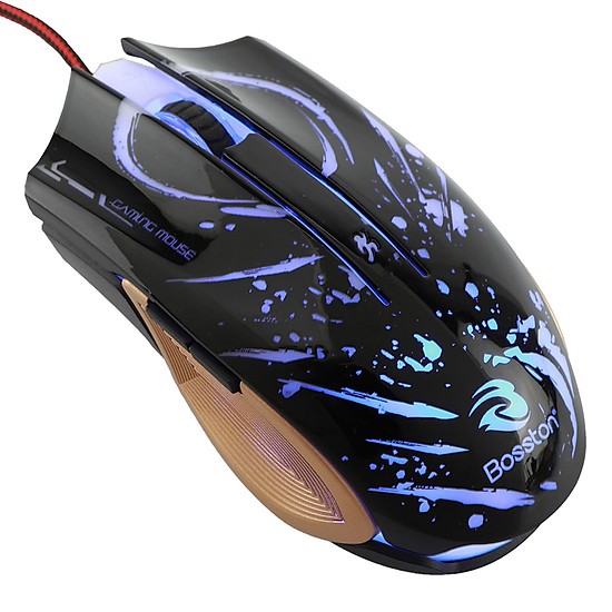 Chuột gaming led rgb bosston gm100