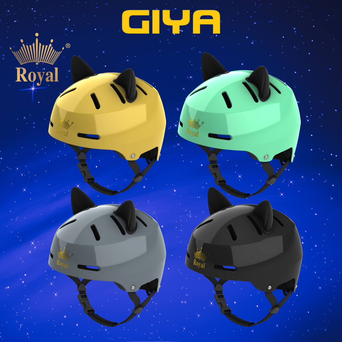 Mũ bảo hiểm xe đạp Royal MD17, nón thể thao siêu nhẹ kèm lỗ thông khí, freesize tặng kèm tai mèo - Giya Helmet