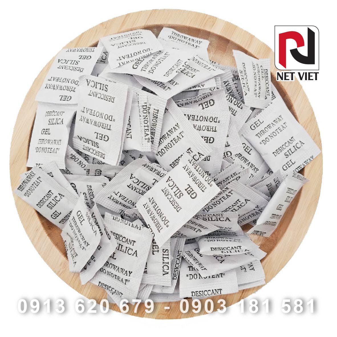 Gói hút ẩm - Loại 2g Silica Gel - Hạt chuyên hút ẩm quần áo, giày dép, máy ảnh,....