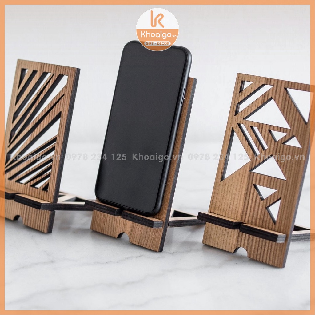 Kê Điện Thoại Gỗ, Giá đỡ, kệ đế điện thoại iphone / ipad bằng gỗ