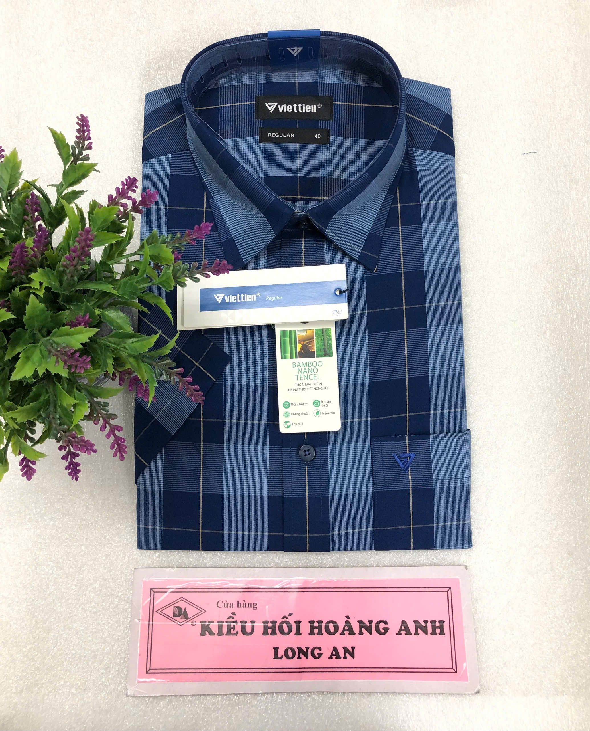 Áo Sơ Mi Nam Tay Ngắn VIETTIEN -KHHA - 1T6398