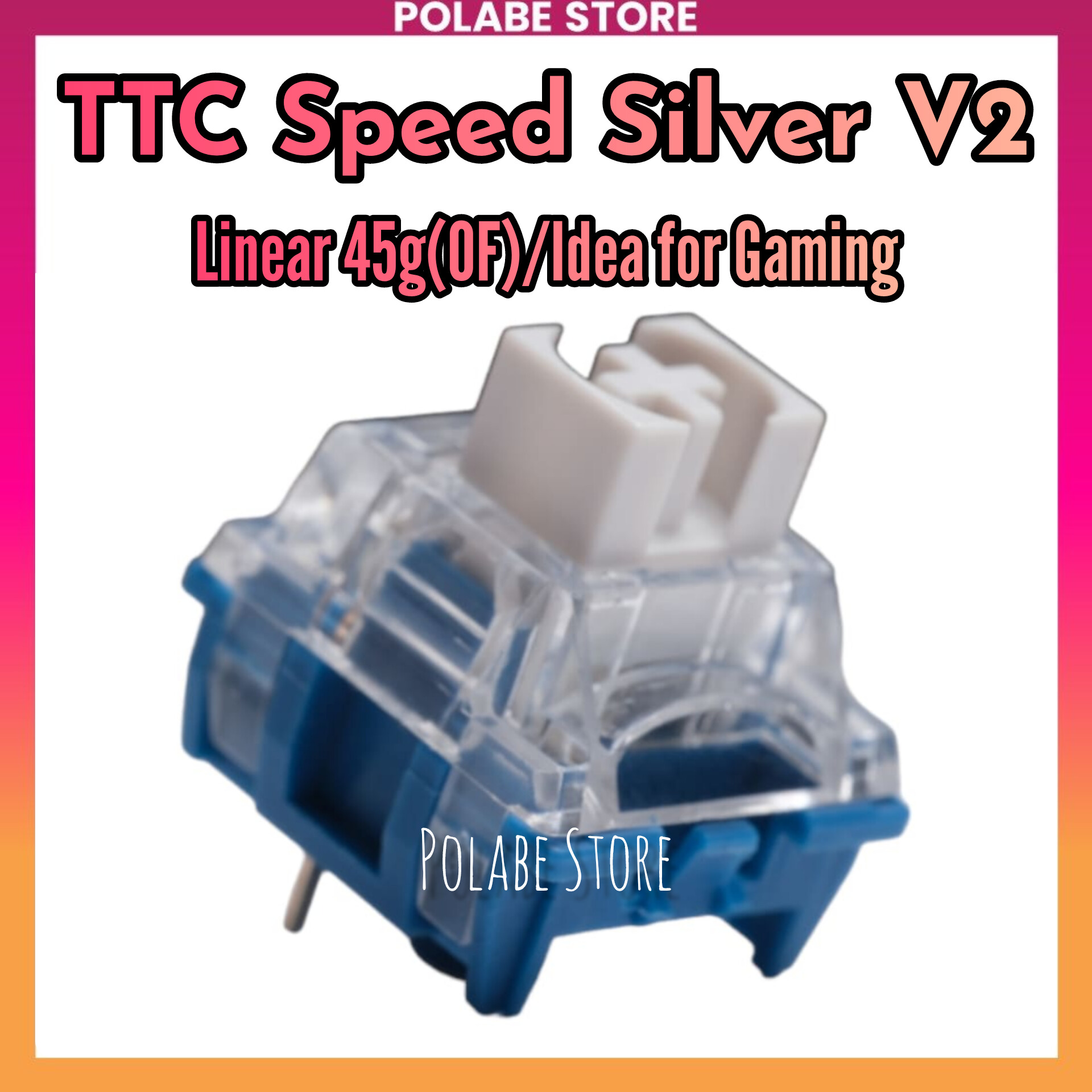 TTC Speed Silver V2 linear switch bàn phím cơ Polabe Store