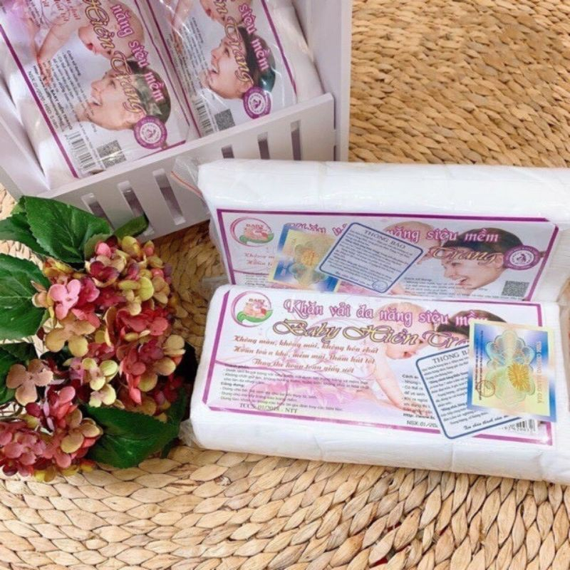 Combo 5 gói khăn Giấy Khô Đa Năng Hiền Trang 250g loại giấy dày