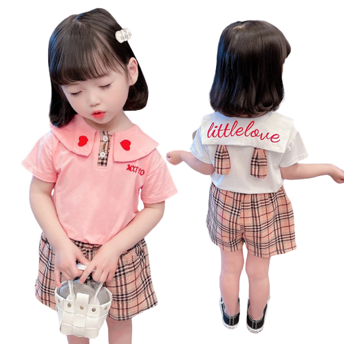 Đồ bộ bé gái cotton cooe tim tai thỏ XHN888
