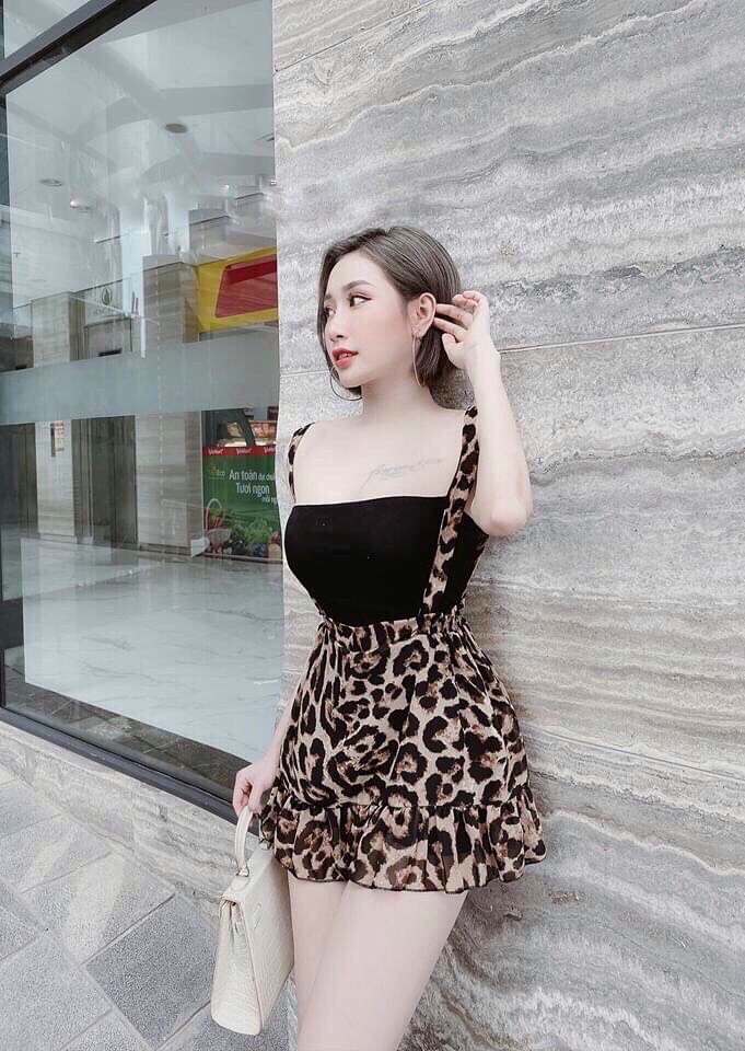 [HCM]SÉT YẾM HỌA TIẾ DA BEO (CÓ MÚT NGỰC) CÁ TÍNH QUYẾN RŨ THỜI TRANG THIẾT KẾ LINH LAN D70