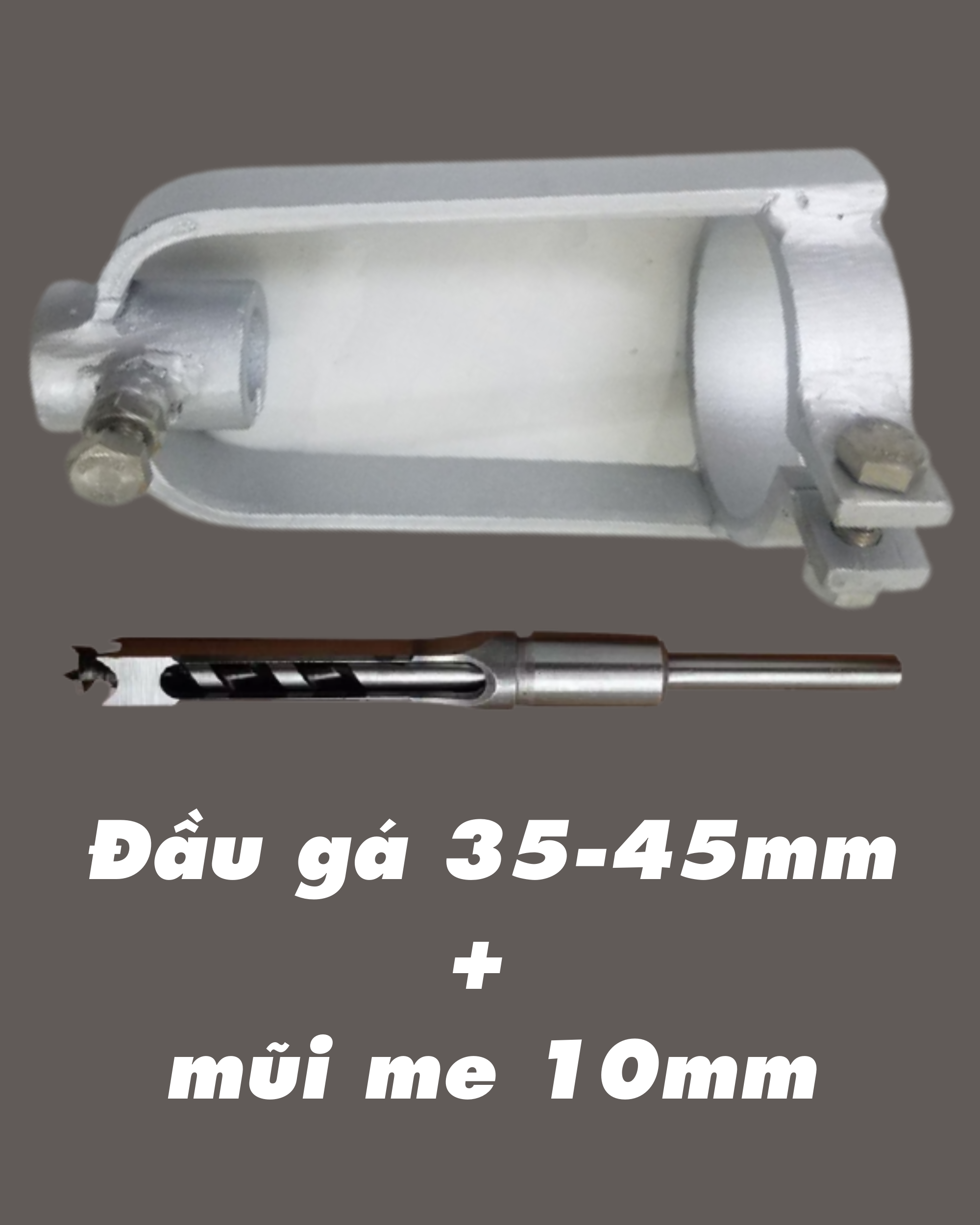 Đầu máy đục lỗ vuông cho máy khoan bàn và khoan cầm tay