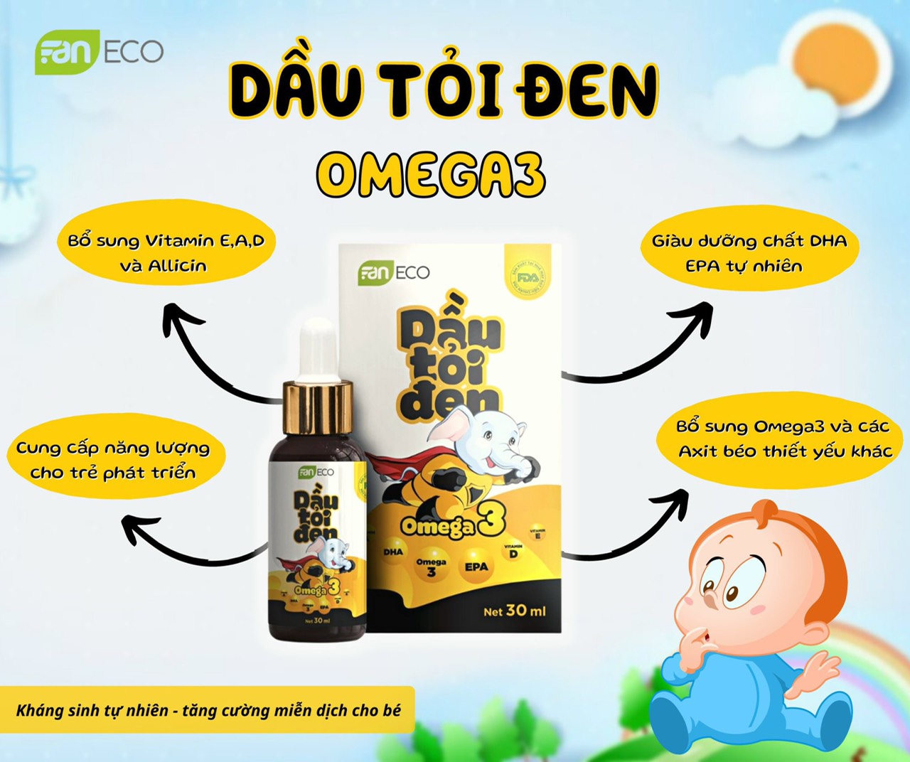 Dầu tỏi đen omega3