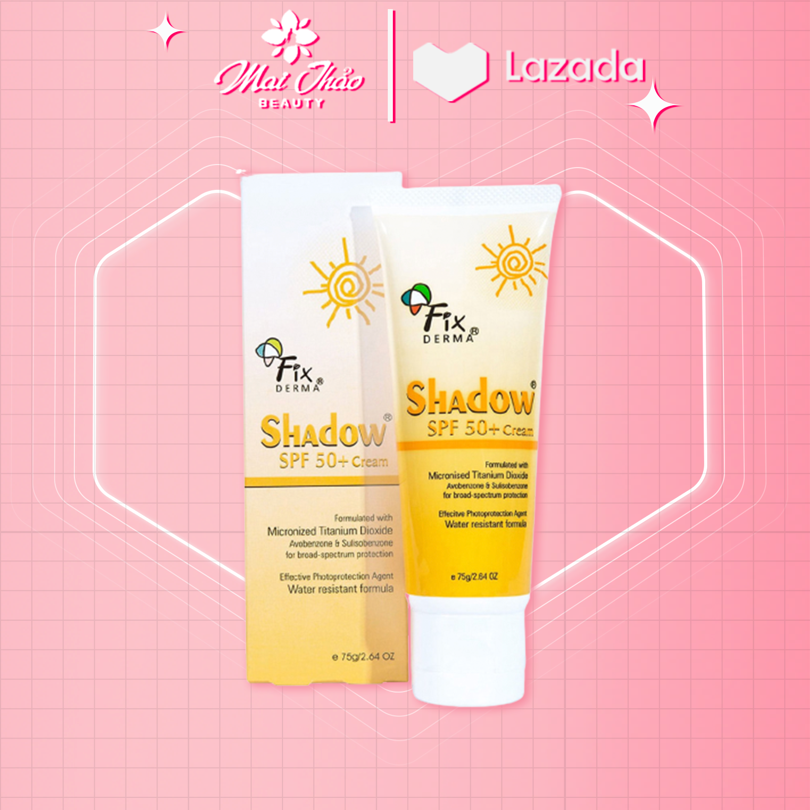 Kem chống nắng toàn thân fixderma shadow spf 50+