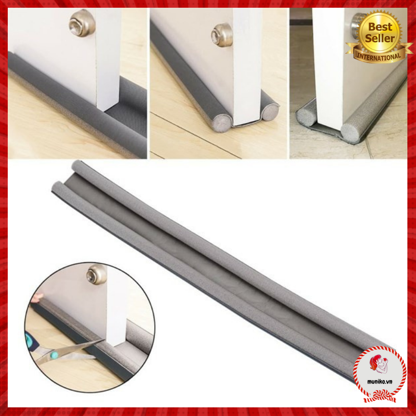 Nẹp Mút Xốp 95cm Chặn Đáy Khe Cửa, Gió Mùa, Cách Nhiệt, Cách Âm, Ngăn Côn Trùng, Chống Kẹt Tay Chân Bé