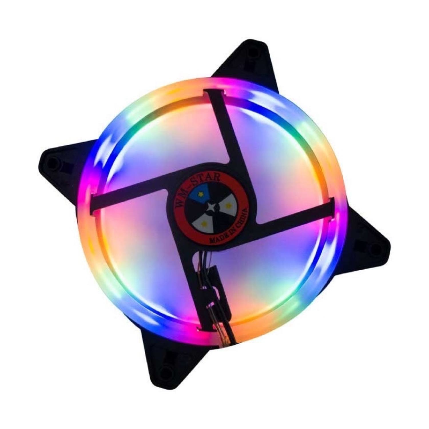 Fan led 5 màu - quạt tản nhiệt fan led rgb wm star v8