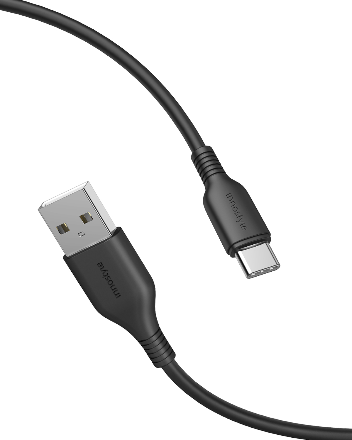 Cáp innostyle jazzy usb-a to type-c 1.2m hỗ trợ sạc nhanh 15w j-iac120